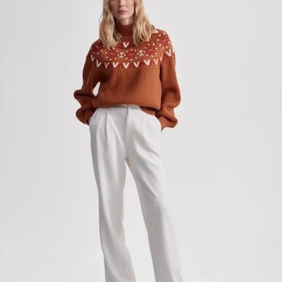 NWT Varley Bowen Fair Isle Pullover - Picture 7 of 9